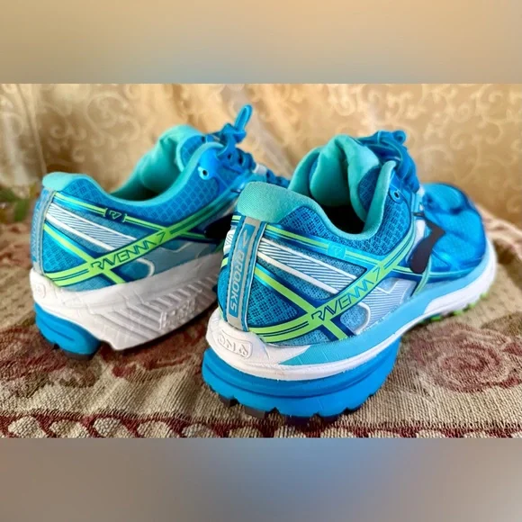Brooks Ravenna 7 Womens Size 8.5 Blue Green Training Running Shoes Like New - Picture 7 of 14